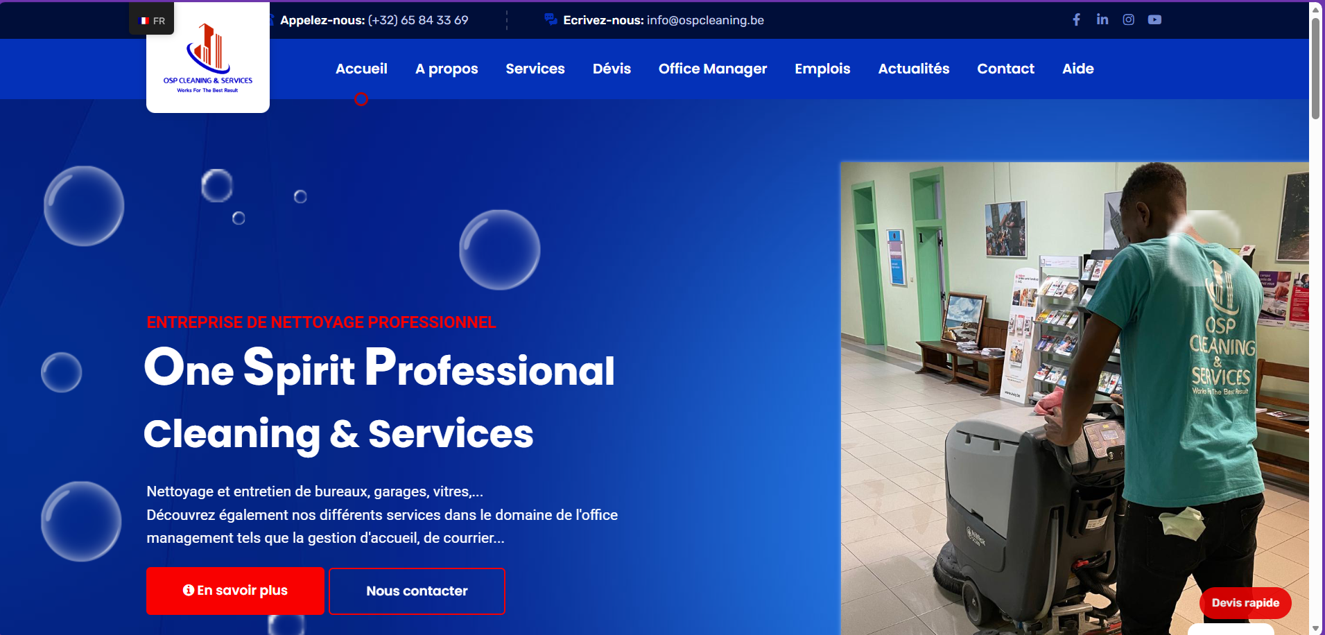 Nettoyage des hôpitaux